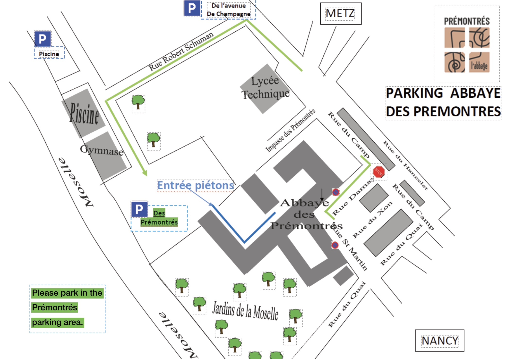 Abbaye des Prémontrées - Map